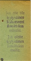 kl rw ticket Finland 1923-01b