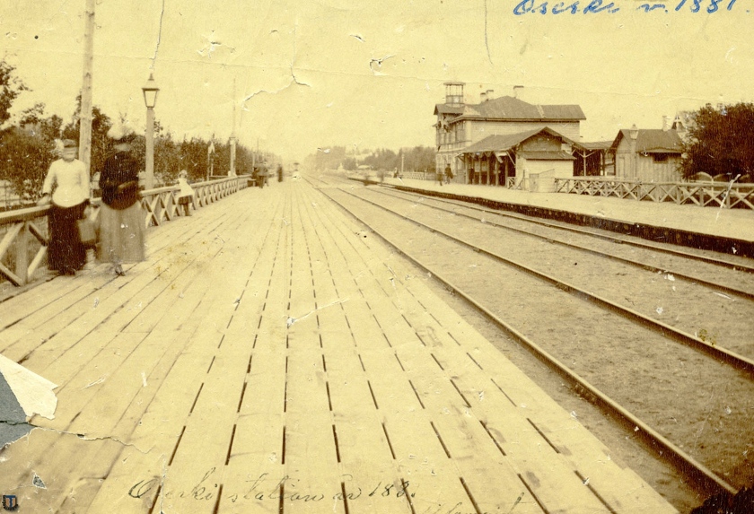 Первый вокзал ст.Озерки, фото 1881 года